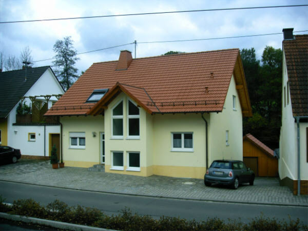 The frontside of the house